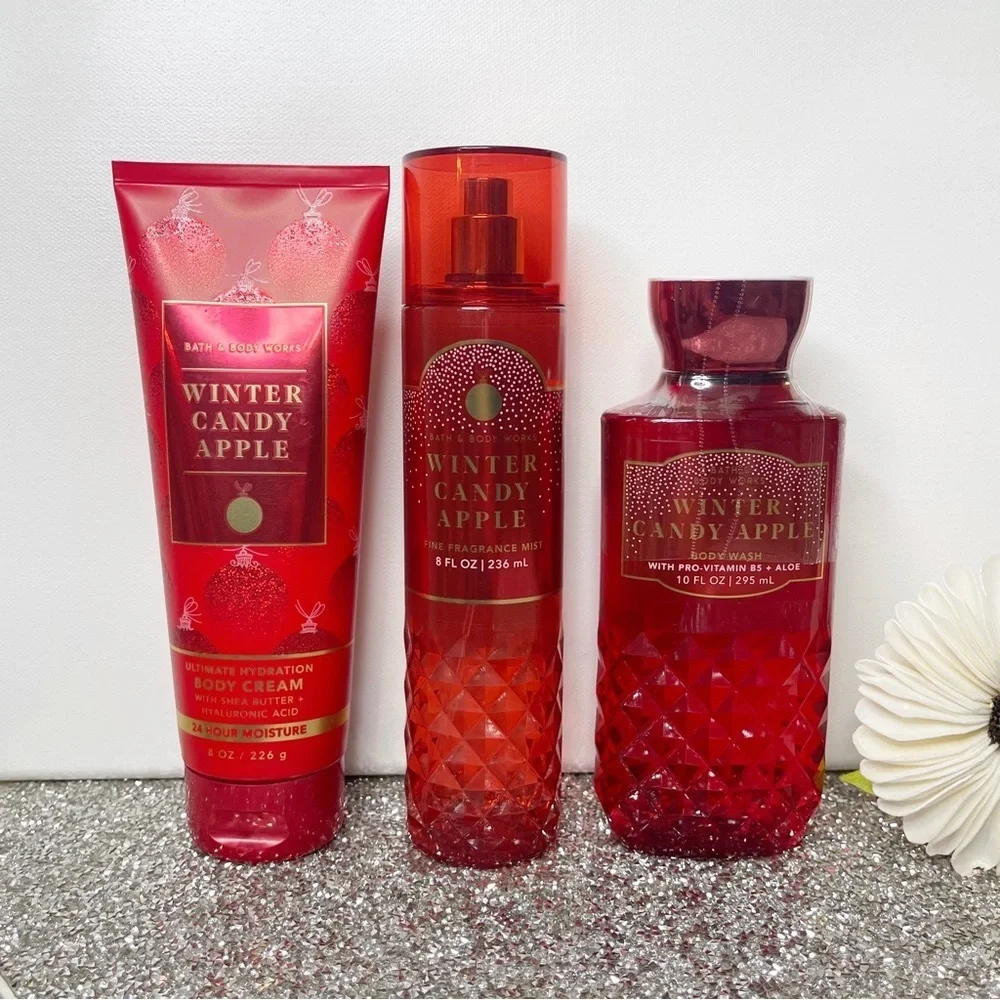 Bath & Body Works Winter Candy Apple Christmas Gift Set Nwt